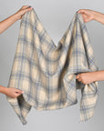 Beige and Blue Coating Fabric 5625
