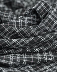Black Check Blouclé 4020 fabric