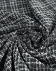 Black Check Blouclé 4020 fabric