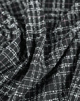Black Check Blouclé 4020 fabric