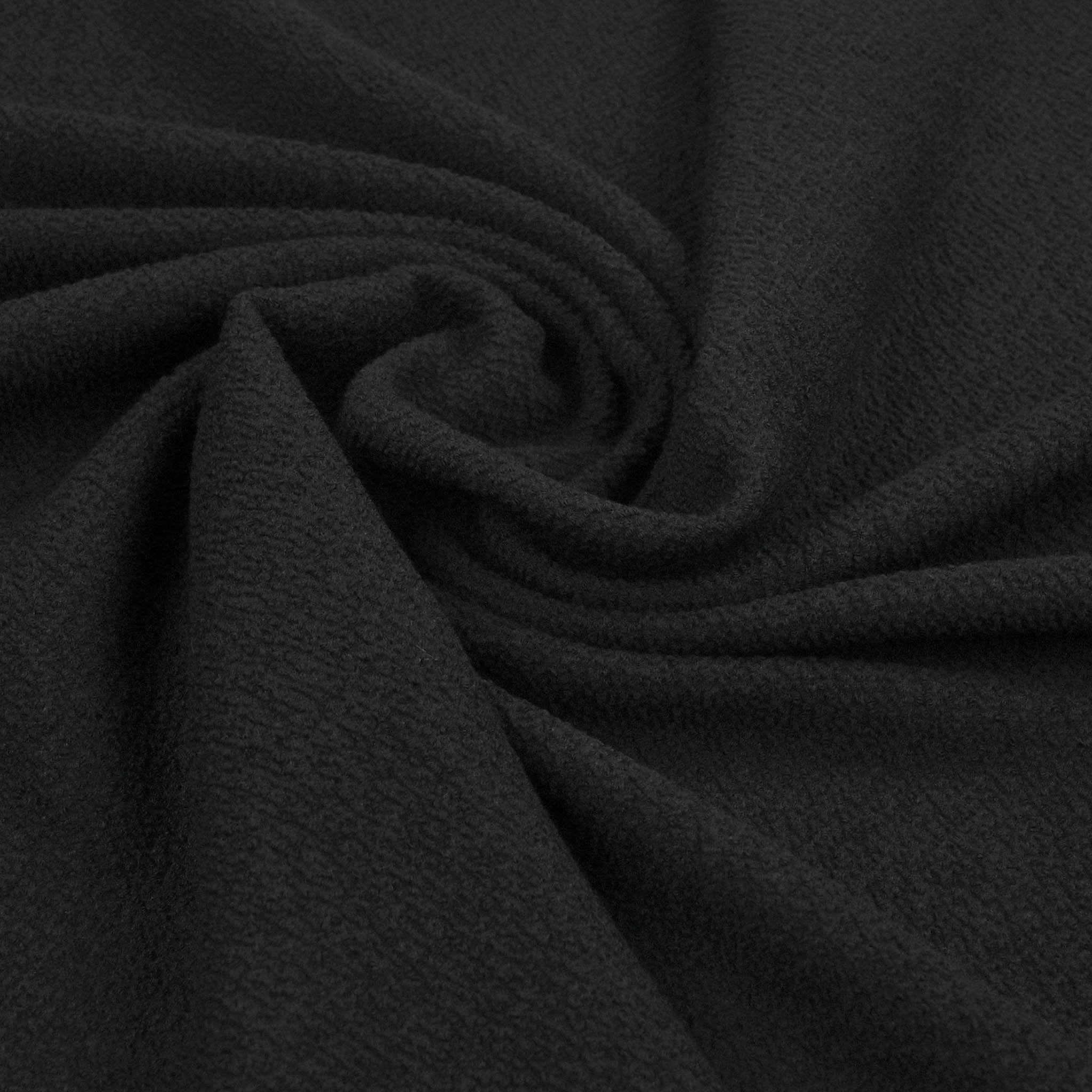 Black Bouclé fabric 98791