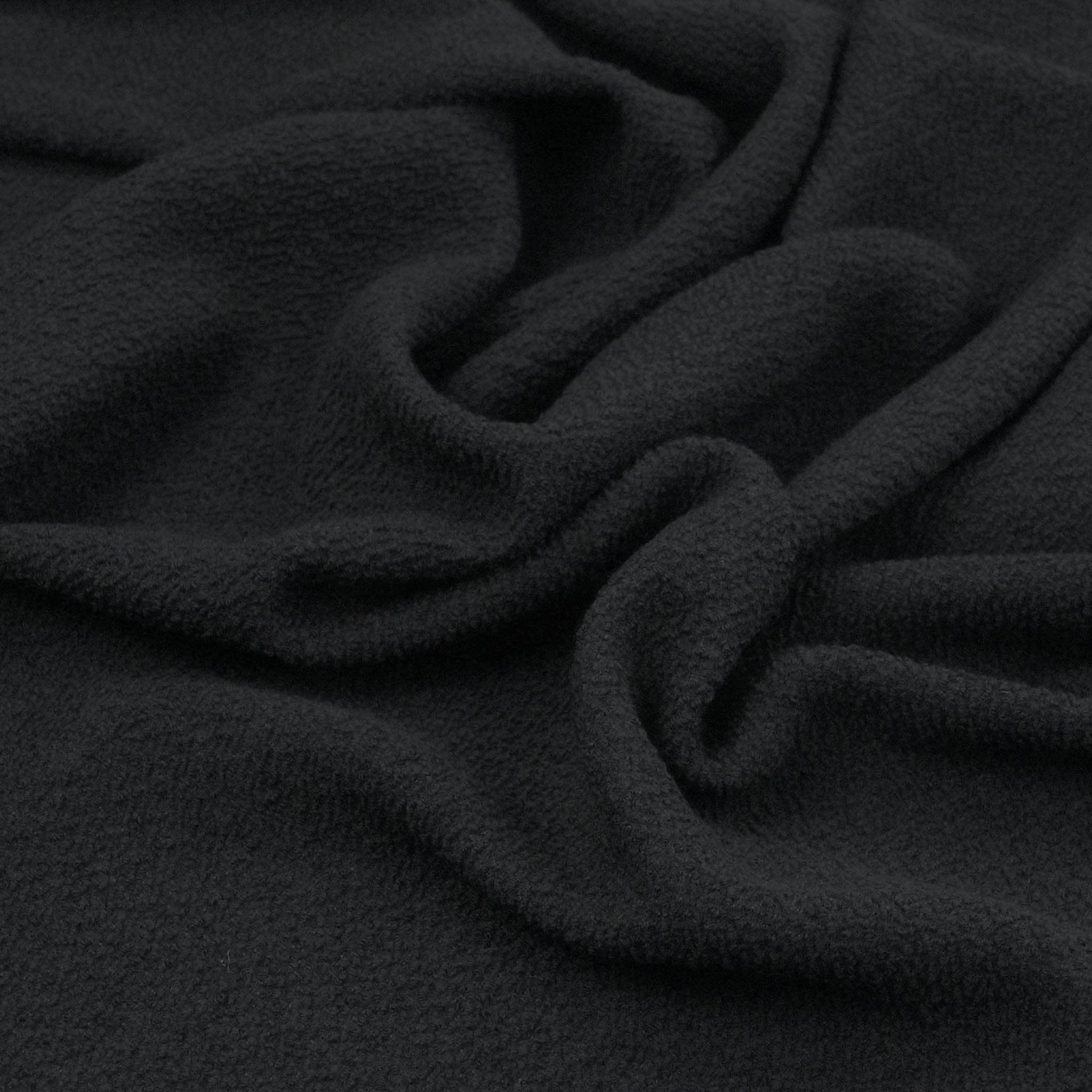 Black Bouclé fabric 98791