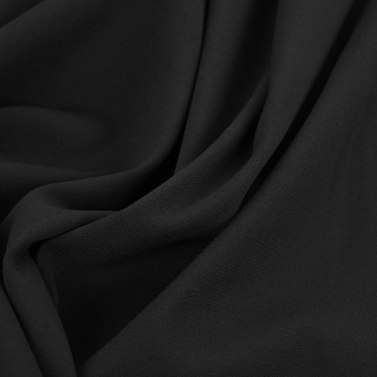 Black Crepe Fabric 96684 Fabrics4Fashion