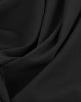 Black Crepe Fabric 96684