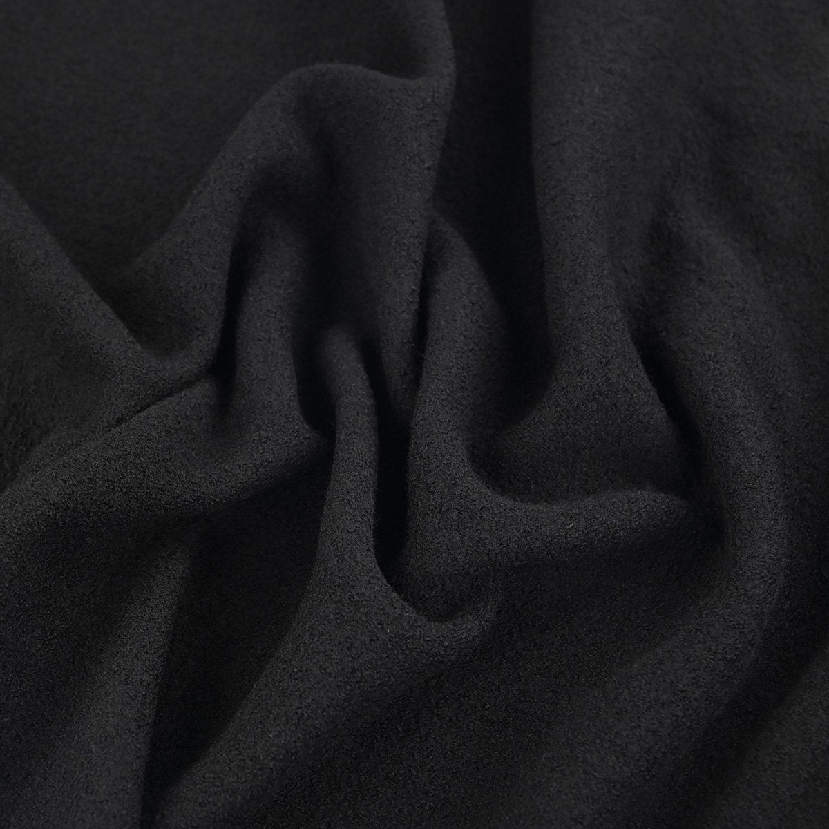 Black Curly Coating Fabric 97516