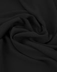 Black Midweight Crepe Fabric 97046