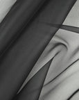 Black Organza Fabric 98875