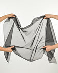 Black Organza Fabric 98875