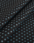 Black Polka Dot Jacquard Fabric 3681