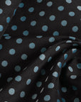 Black Polka Dot Jacquard Fabric 3681
