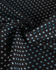 Black Polka Dot Jacquard Fabric 3681