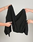 Black Punto Roma Fabric 1639