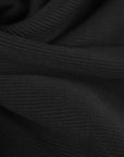 Black Poly Rib 4560