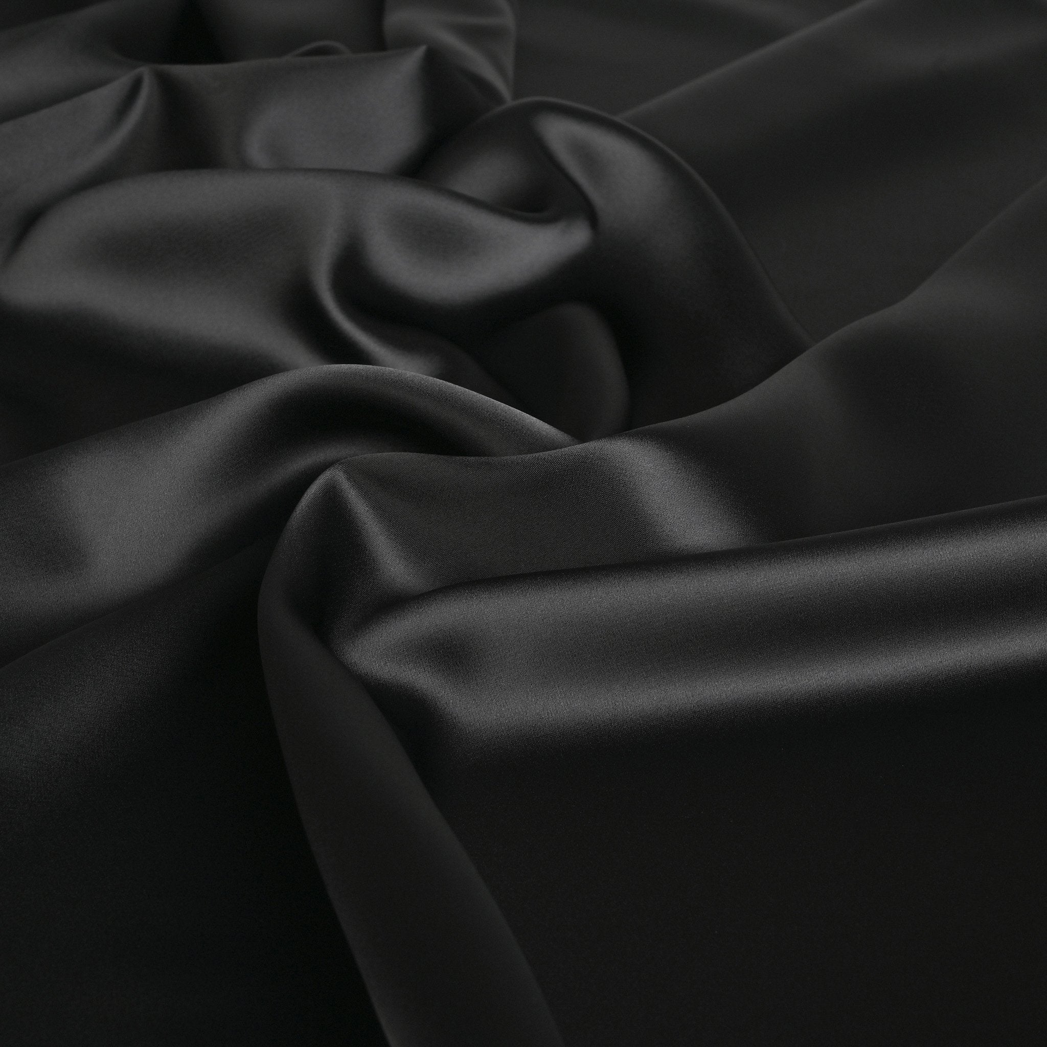 Black Satin Fabric 4079