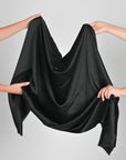 Black Satin Fabric 4079