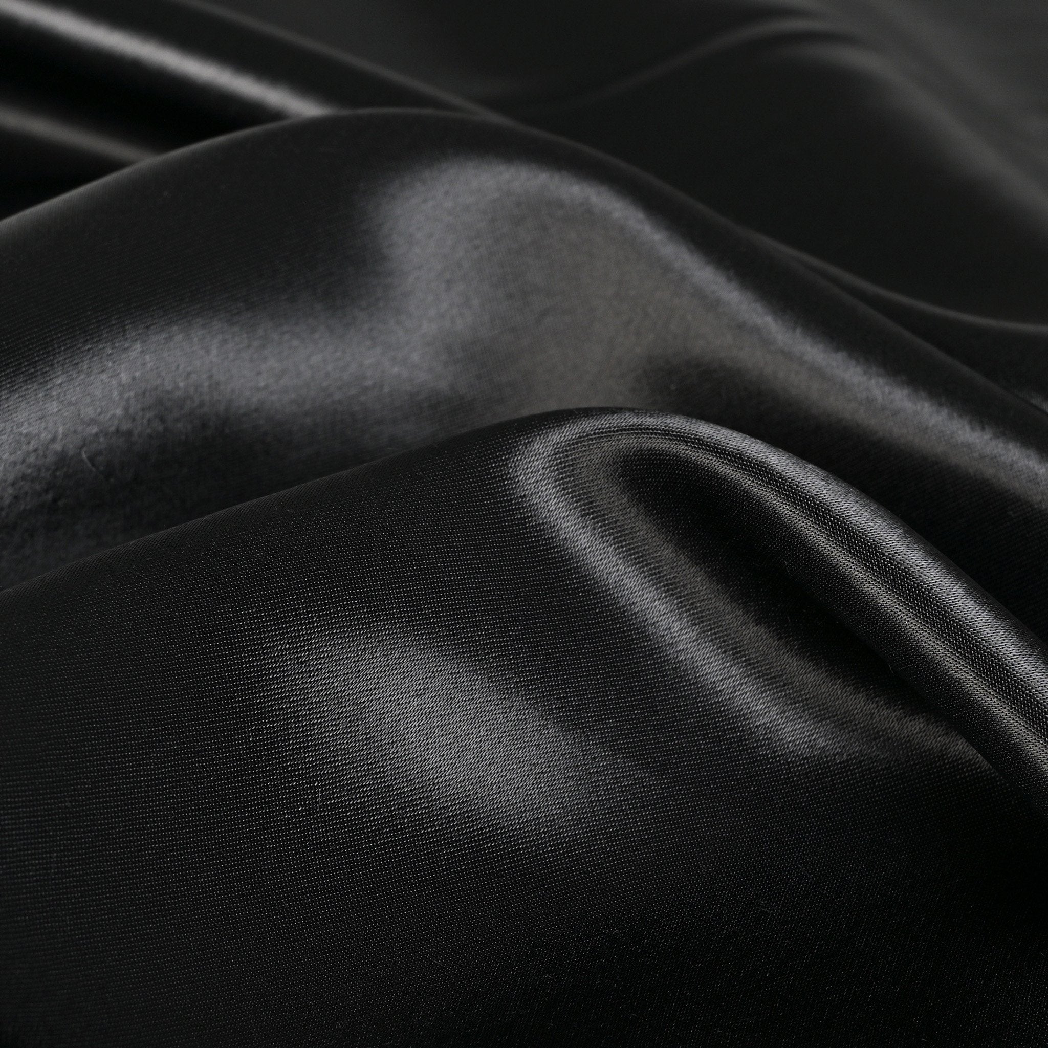 Black Satin Fabric 96910