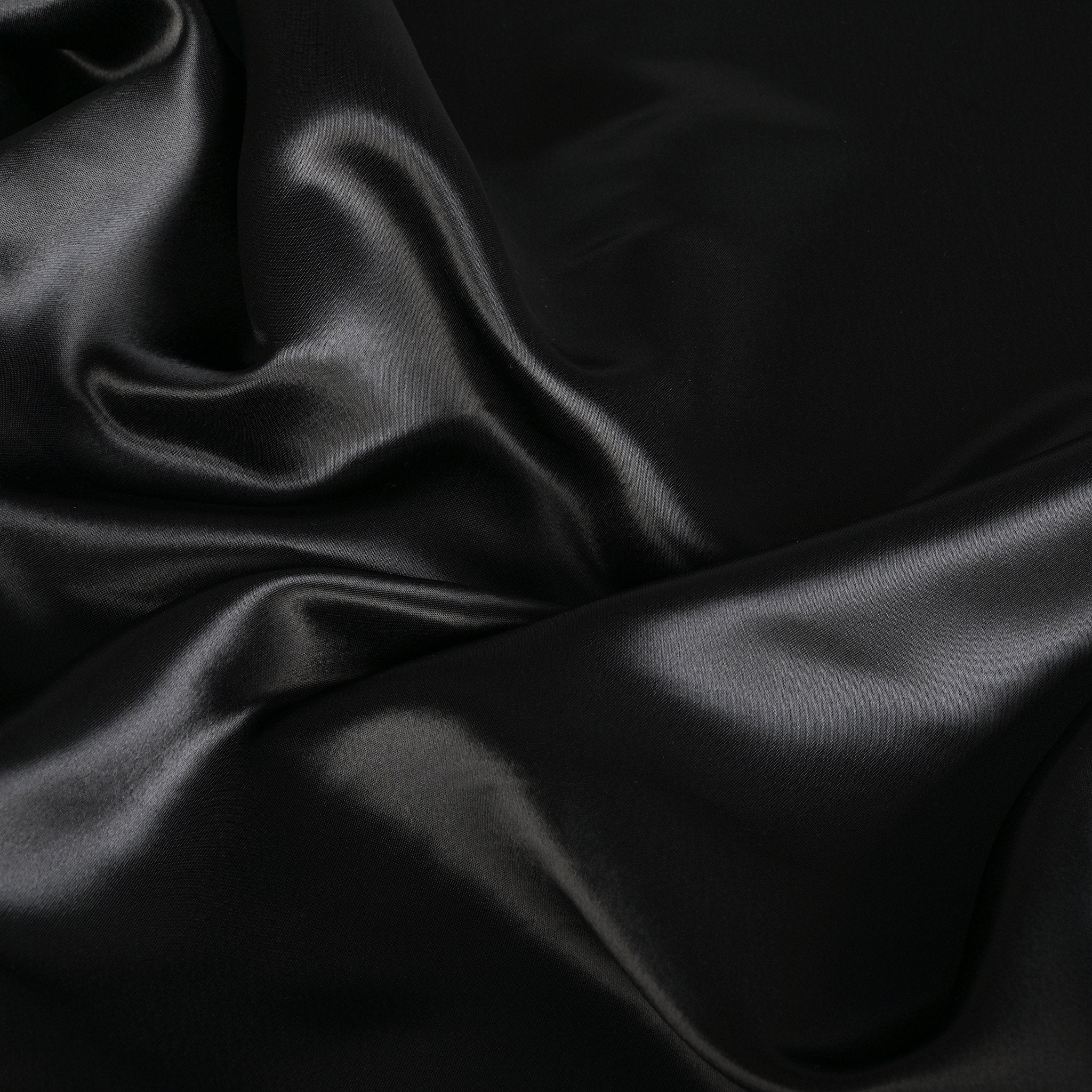 Black Satin Fabric 96910