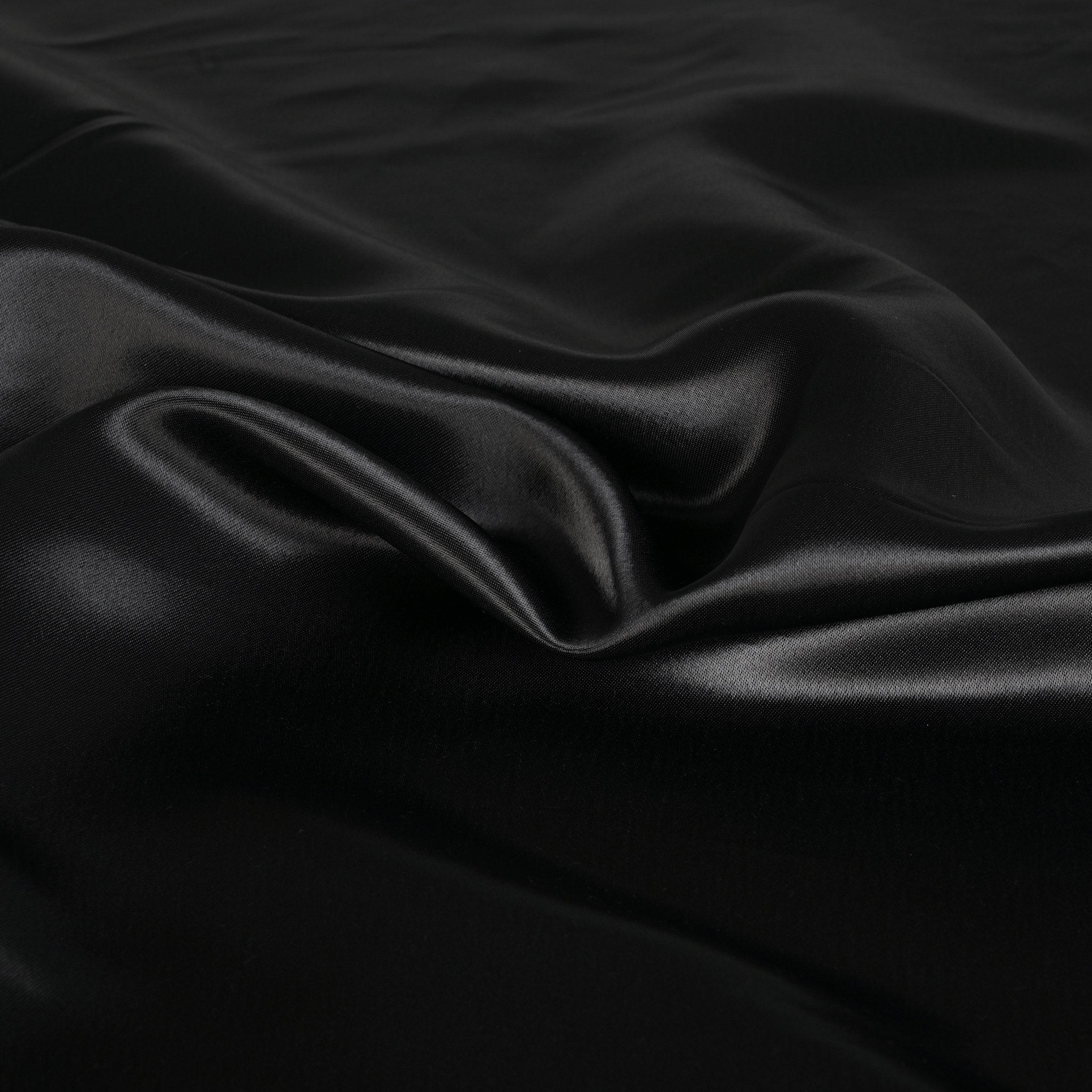 Black Satin Fabric 96910