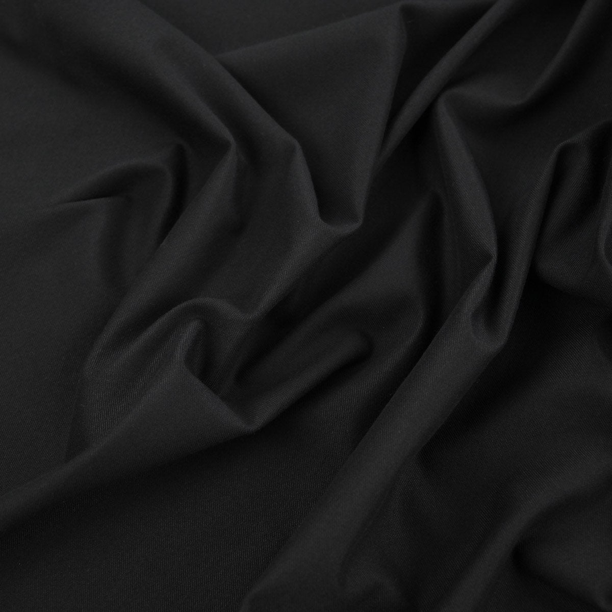 Black Stretchy Twill Fabric 24