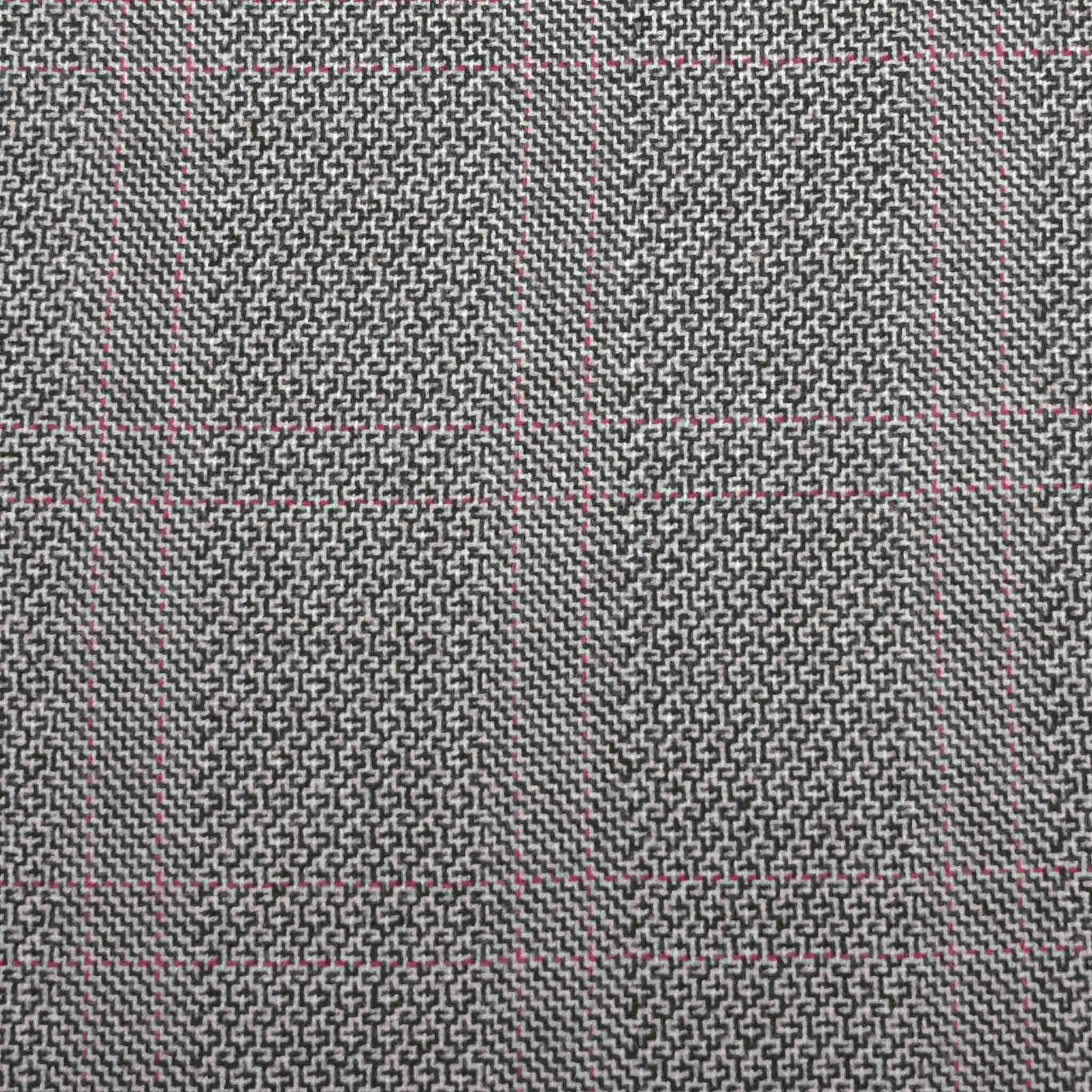 Black White Jacket Fabric 98677