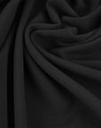 Black Wool Crepe Fabric 97423