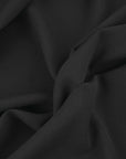 Black Wool Crepe Fabric 97423