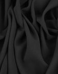 Black Wool Crepe Fabric 97423