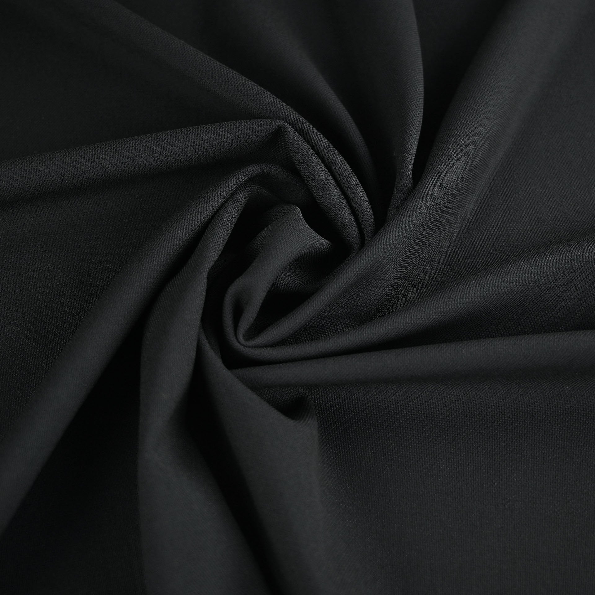 Black Wool Stretch Fabric 4059 - Fabrics4fashion