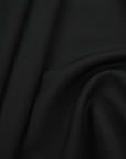 Black Woollen Crepe Fabric 97574