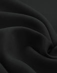 Black Woollen Crepe Fabric 97574