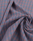 Blue Cotton Check Fabric 99034