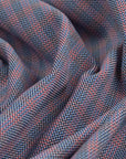 Blue Cotton Check Fabric 99034