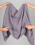 Blue Cotton Check Fabric 99034