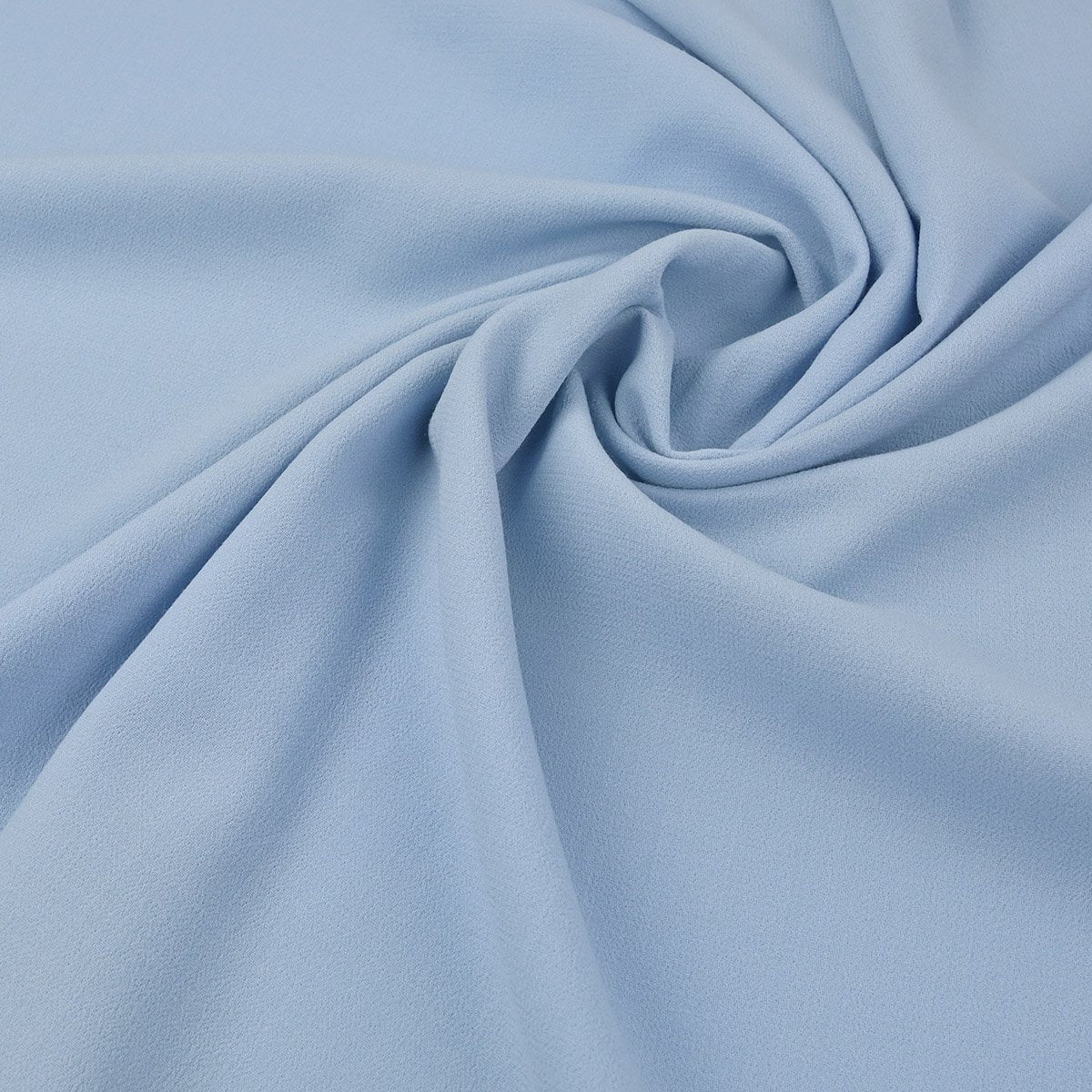 Blue Doublewave Crepe Fabric 97076