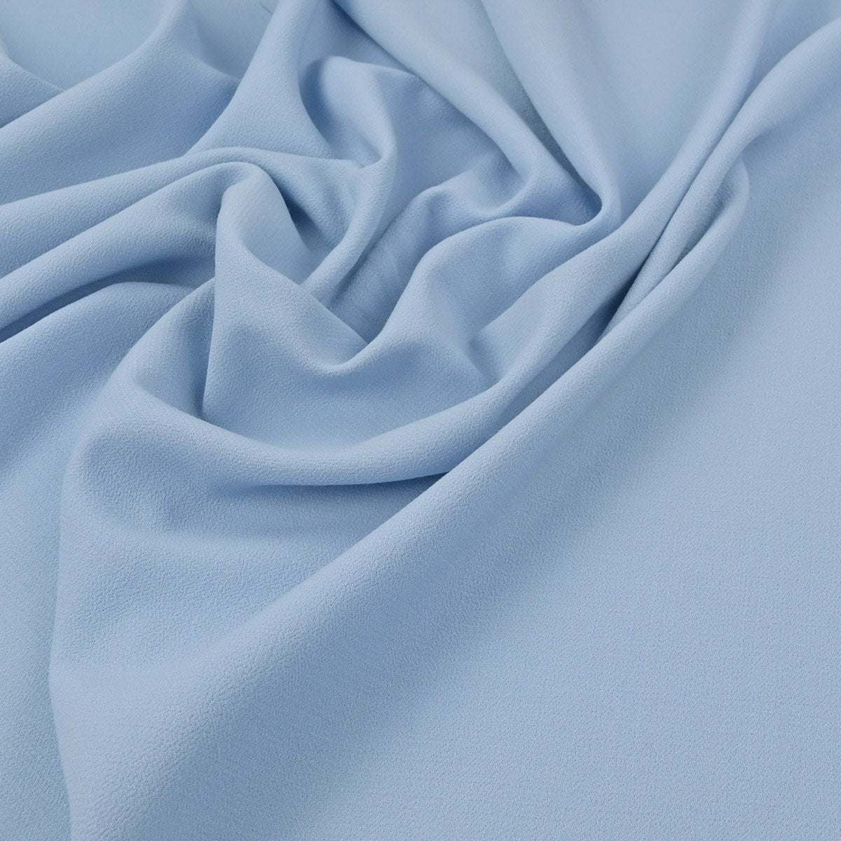Blue Doublewave Crepe Fabric 97076