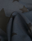 Blue Printed Silk Fabric 8685