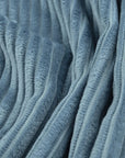 Blue Striped Velvet Fabric 4093