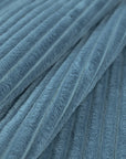 Blue Striped Velvet Fabric 4093