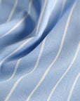 Blue Striped Twill Fabric 3704