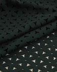 Bottle Green Laser-cut Floral Wool 5260 - Fabrics4Fashion