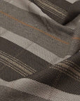 Brown Twill Stripes Fabric 97406