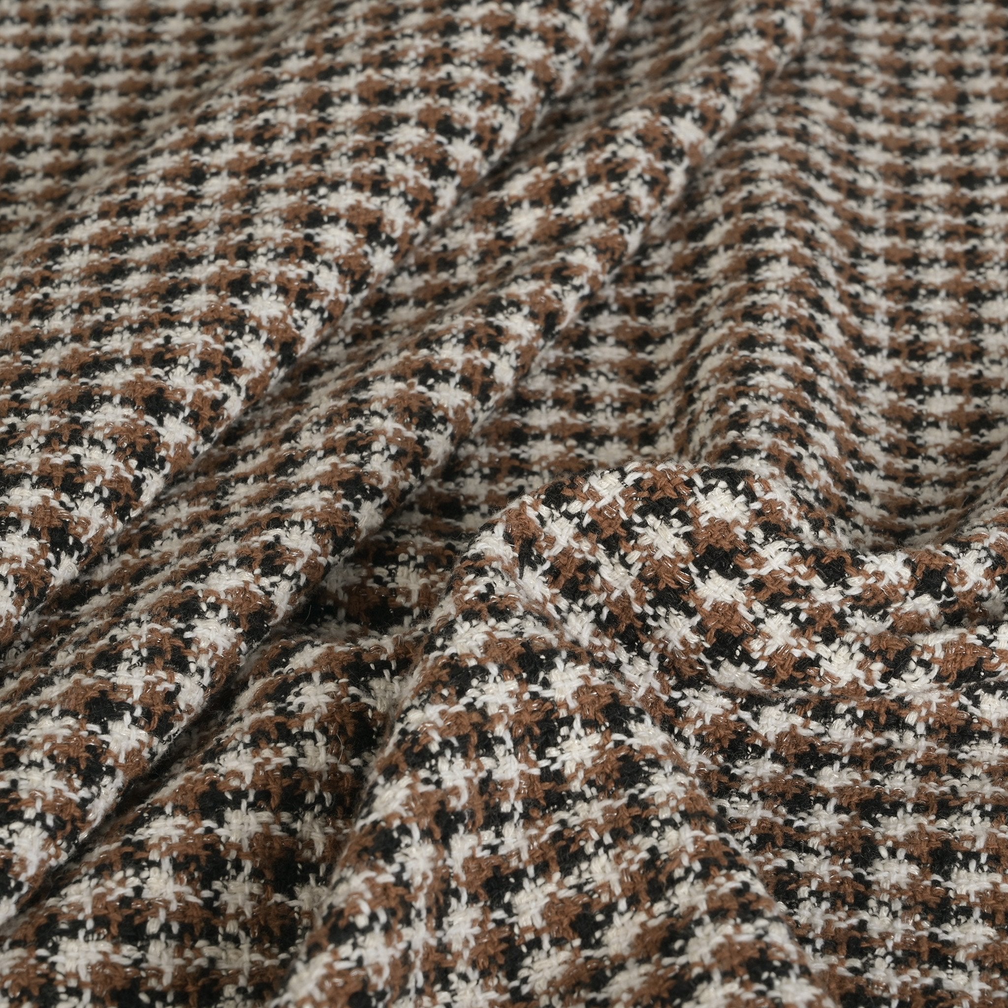 Brown & White Houndstooth Tweed 4561