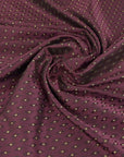 Burgundy Geometric Jacquard 4147