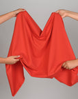 Coral Red Double Weave Fabric 97120