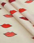 Cream Grosgrain Print Fabric 2721