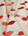 Cream Grosgrain Print Fabric 2721