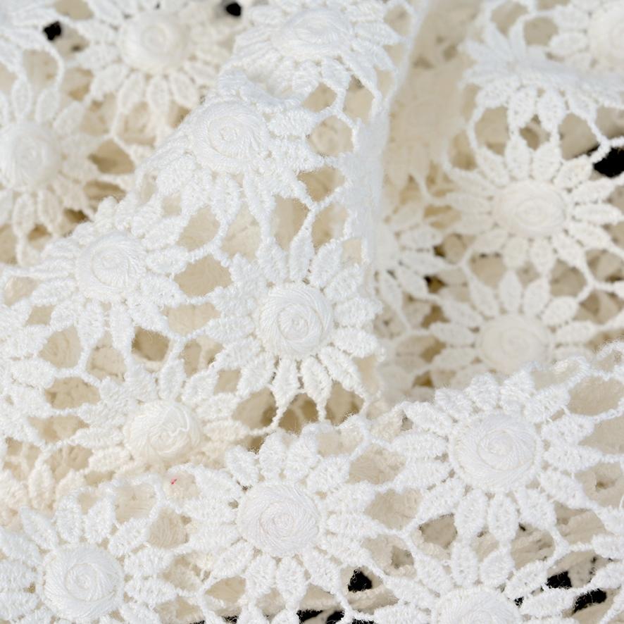 Ivory Lace Fabric 99825 – Fabrics4Fashion