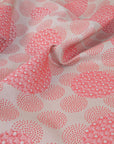 Cream Red Geometric Jacquard 99817 - Fabrics4Fashion