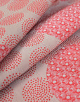 Cream Red Geometric Jacquard 99817 - Fabrics4Fashion