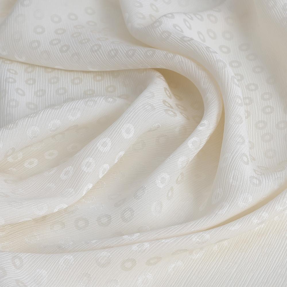 Cream Wrinkled Fabric 5589 - Fabrics4Fashion